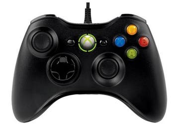 Xbox 360 Controller - Wired - Zwart - Microsoft (origineel), Spelcomputers en Games, Spelcomputers | Xbox | Accessoires, Ophalen of Verzenden