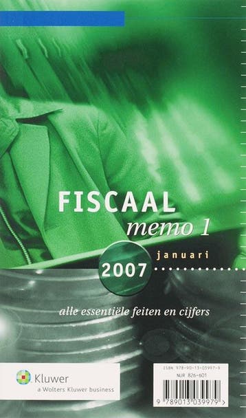 Fiscaal Memo 1 2007-1 9789013039979, Verzenden, Zo goed als nieuw