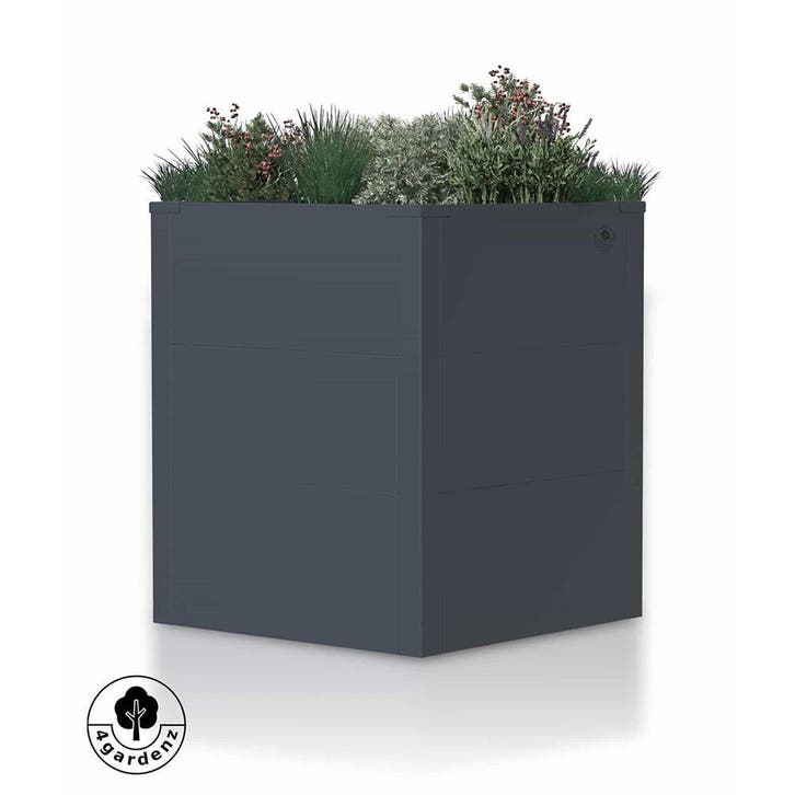 4gardenz vierkante plantenbak met verhoogde bodem 50x50x60cm, Tuin en Terras, Bloembakken en Plantenbakken, Nieuw, Verzenden