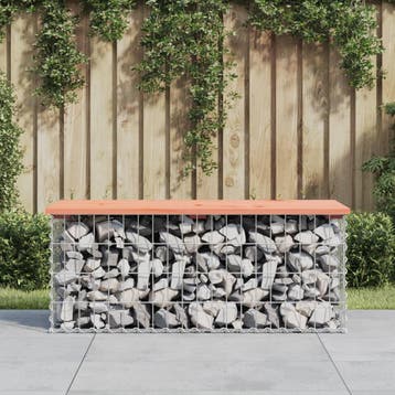 vidaXL Tuinbank schanskorfontwerp 103x44x42 cm massief, Tuin en Terras, Tuinbanken, Verzenden, Nieuw