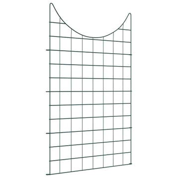 vidaXL Vijverhekken Set 8 st 50 x 80 cm Staal Groen, Verzenden, Nieuw, IJzer