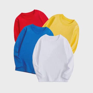 Kinder T-shirt met Lange Mouwen van Katoen - Uni Kleur Basis, Kinderen en Baby's, Verzenden, Nieuw