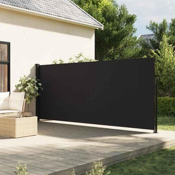 vidaXL Windscherm uittrekbaar 160x300 cm zwart, Verzenden, Nieuw