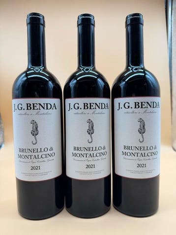 2021 J.G. Benda - Brunello di Montalcino DOCG - 3 Flessen, Nieuw
