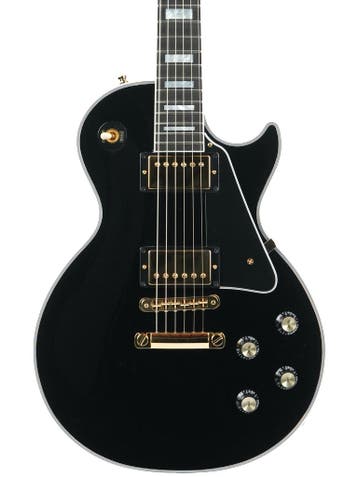 Gibson Les Paul Custom Ebony 2024 (Instrument,Single Cut), Ophalen of Verzenden, Zo goed als nieuw, Solid body, Gibson