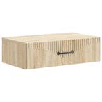 vidaXL Wandmontage Zijtafel Sonoma Eiken 59 x 34,5 x 17 cm, Verzenden, Nieuw