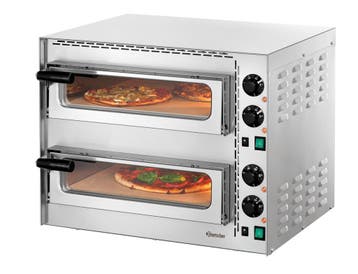 Bartscher Pizza Oven | Mini Plus 2 | RVS | 2x Ø350mm | 2 Kam, Ophalen of Verzenden, Nieuw in verpakking