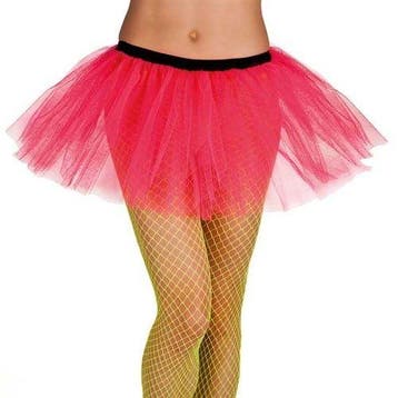 Tutu neon roze, Verzenden, Nieuw, Feestartikel