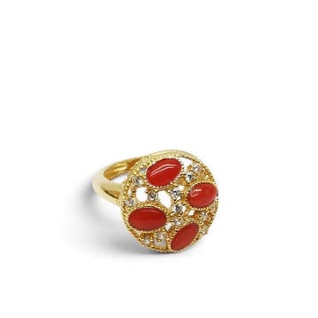 Koraal - Argento 925 - Ring - Italiaans handwerk, Verzamelen, Mineralen en Fossielen