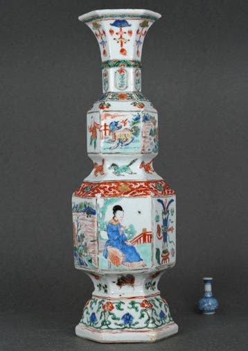 Balustervaas - Porselein - China - Kangxi (1662-1722) -