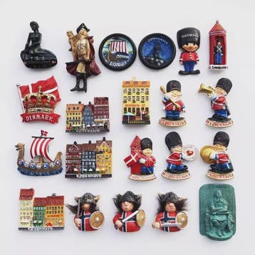 3D Koelkastmagneten Denemarken - Souvenir & Decoratie, Diversen, Verzenden, Nieuw