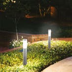 LED Tuinverlichting - Staande Buitenlamp - Laurea 5 - E27, Staande lamp, Nieuw, Ophalen of Verzenden, Rvs