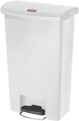 Rubbermaid slim jim step-on 50 L wit, Verzenden, Nieuw