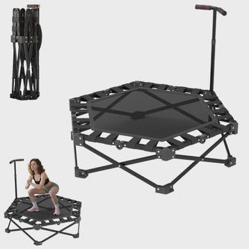 Opvouwbare Fitness Trampoline Mini Rebounder met Verstelbare, Sport en Fitness, Verzenden, Nieuw