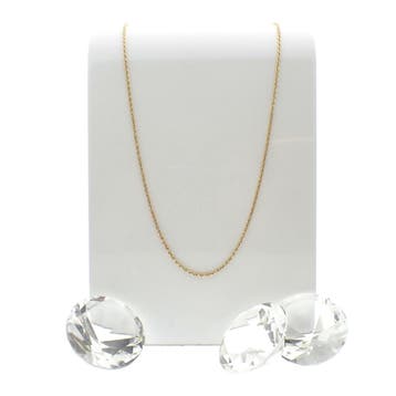 Lange gouden gedraaide schakelketting, Ophalen of Verzenden, Gebruikt, Goud, Goud
