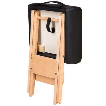 Hocker met 2 rolkussens - zwart, Verzenden, Nieuw