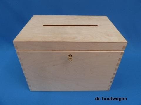 enveloppen kist - kist voor enveloppen, Hobby en Vrije tijd, Feestartikelen, Overige, Overige typen, Nieuw, Ophalen of Verzenden