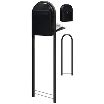 Brievenbus Bobi Classic B (back) - zwart, Verzenden, Nieuw