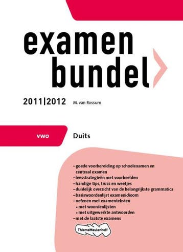 Examenbundel 20112012 Duits Vwo 9789006076653, Verzenden, Zo goed als nieuw