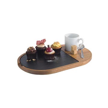 GGM Gastro | (6 stuks) Serveerplank - FUSIONA - 2-delig set, Verzenden