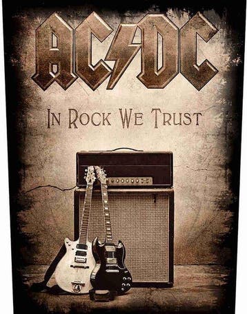 AC/DC - In Rock We Trust - Rugpatch officiële merchandise, Ophalen of Verzenden, Nieuw, Kleding