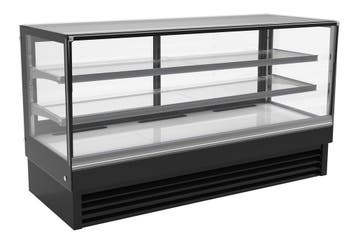 Combisteel Koelvitrine Zwart | +2°/+8° | 436L | 2 Niveaus |, Ophalen of Verzenden, Nieuw
