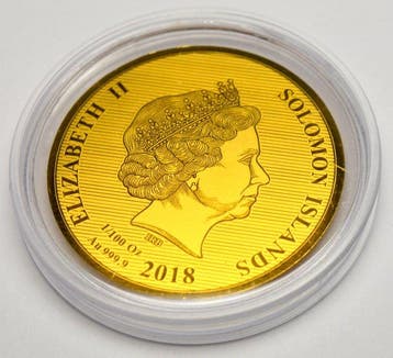 Salomonseilanden. 10 Dollars 2018, 1/100 oz (Zonder