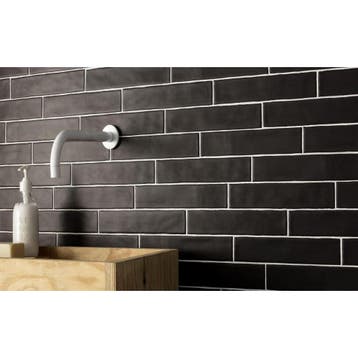 Sottocer Block Wandtegel - 7.6x30 cm - Mat Zwart, Ophalen of Verzenden, Nieuw