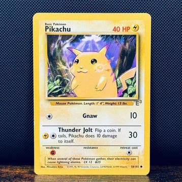 Pokémon Card - Pikachu E3 stamp 58 - Pokémon, Nieuw