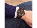 Fossil Nate JR1487 - Herenhorloge 50 mm - Lederen band -, Verzenden, Nieuw