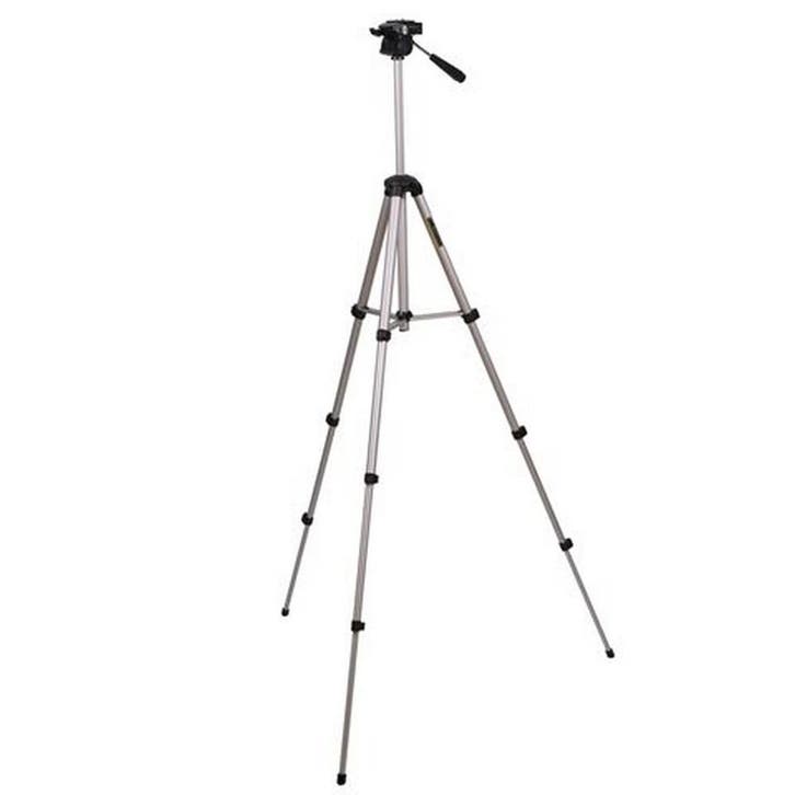 Falcon Eyes Aluminium Statief + Kop FT-1330 H130cm, Audio, Tv en Foto, Fotografie | Statieven en Balhoofden, Driepoot, Nieuw, Met balhoofd