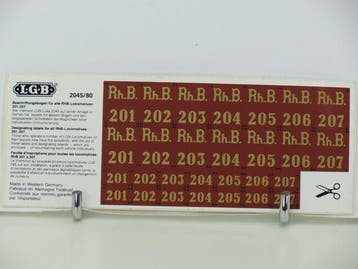 LGB Stickervel 010 (Toevoegingen, Locs en Wagons), Overige typen, Nieuw, Ophalen of Verzenden, LGB