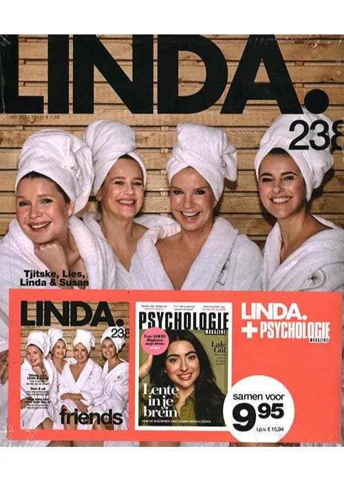Pakket Linda + Psychologie Magazine - 238 2024, Boeken, Tijdschriften en Kranten, Gossip of Showbizz, Nieuw, Verzenden