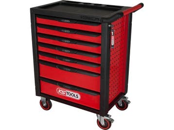 RACINGline ZWART/ROOD gereedschapswagen met 7 laden, Ophalen of Verzenden