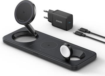 Anker - MagGo B25M1311 - Magsafe 3-in-1 15W Qi2 Wireless..., Verzenden, Nieuw