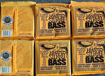Ernie Ball 2833 hybrid slinky - 6 Sets Snaren Voor Basgitaar, Nieuw