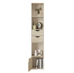 Hoge Boekenkast Licht Eiken - Modern Design 30x24x158cm, Minder dan 50 cm, Verzenden, Nieuw, Minder dan 25 cm