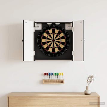 vidaXL Dartbord Kabinet EDE Zwart 52,5 x 10,5 x 53,5 cm, Verzenden, Nieuw