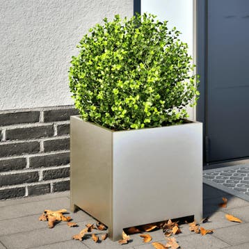 vidaXL Plantenbakken 2 st 40x40x40 cm roestvrij staal, Verzenden, Nieuw, Metaal