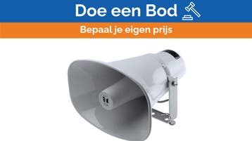 Bieden: TOA SC-630M 30W White Horn Speaker IP65 Grey, Ophalen of Verzenden, Nieuw, Kabel of Apparatuur