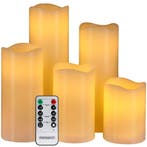 5 x LED waskaarsen flikkerend warm wit met afstandsbedien..., Diversen, Kerst, Verzenden, Nieuw