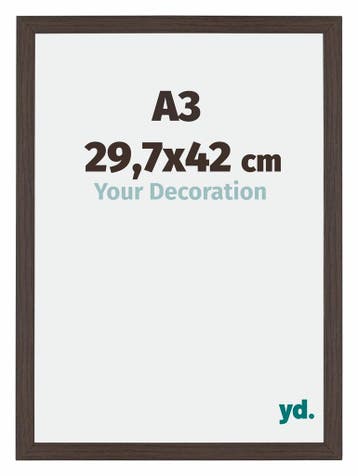 Fotolijst A3 - 29,7x42 cm - Eiken Donker - MDF - Mura, Verzenden, Nieuw