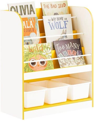 2dekans | SoBuy KMB108-G Kinderboekenkast - Wit Houten, Huis en Inrichting, Ophalen of Verzenden, Zo goed als nieuw