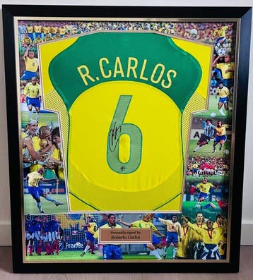 Roberto Carlos - Exclusive Hand Signed – Brazil 2004/06 Home, Nieuw