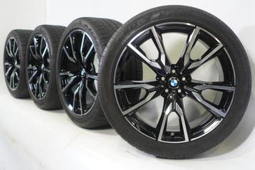 BMW X7 G07 755M 22 inch velgen Pirelli Zomerbanden Origineel, Gebruikt, Velg(en), Overige maten, Ophalen of Verzenden