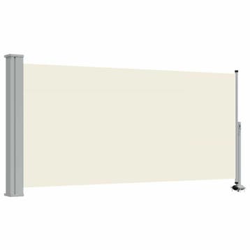 Zijscherm 300cm creme | Tweedekansje | OP=OP, 100 tot 150 cm, Ophalen of Verzenden, Zo goed als nieuw, 200 cm of meer