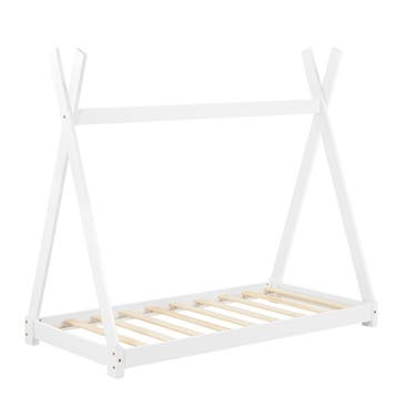 Juniorbed Tipi eenpersoonsbed incl. matras 80x160 - wit, Verzenden, Nieuw