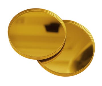 Set van 30 kleine ronde spiegeltjes (3x30 mm, goud), Ophalen of Verzenden, Nieuw