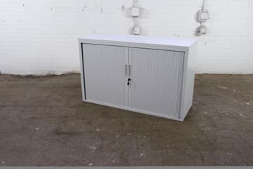 Robberechts roldeurkast grijs 120cm compact kantoor, Gebruikt, 100 tot 150 cm, Verzenden, Minder dan 100 cm