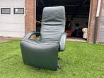 Jori Yoga JR-3390 design relax fauteuil stoel groen leer, Nieuw, Leer, Design